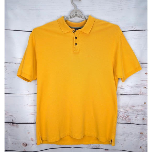 Patagonia Other - Patagonia Organic Cotton Men XL Yellow Short Sleeve‎ Polo Shirt Preppy Casual
